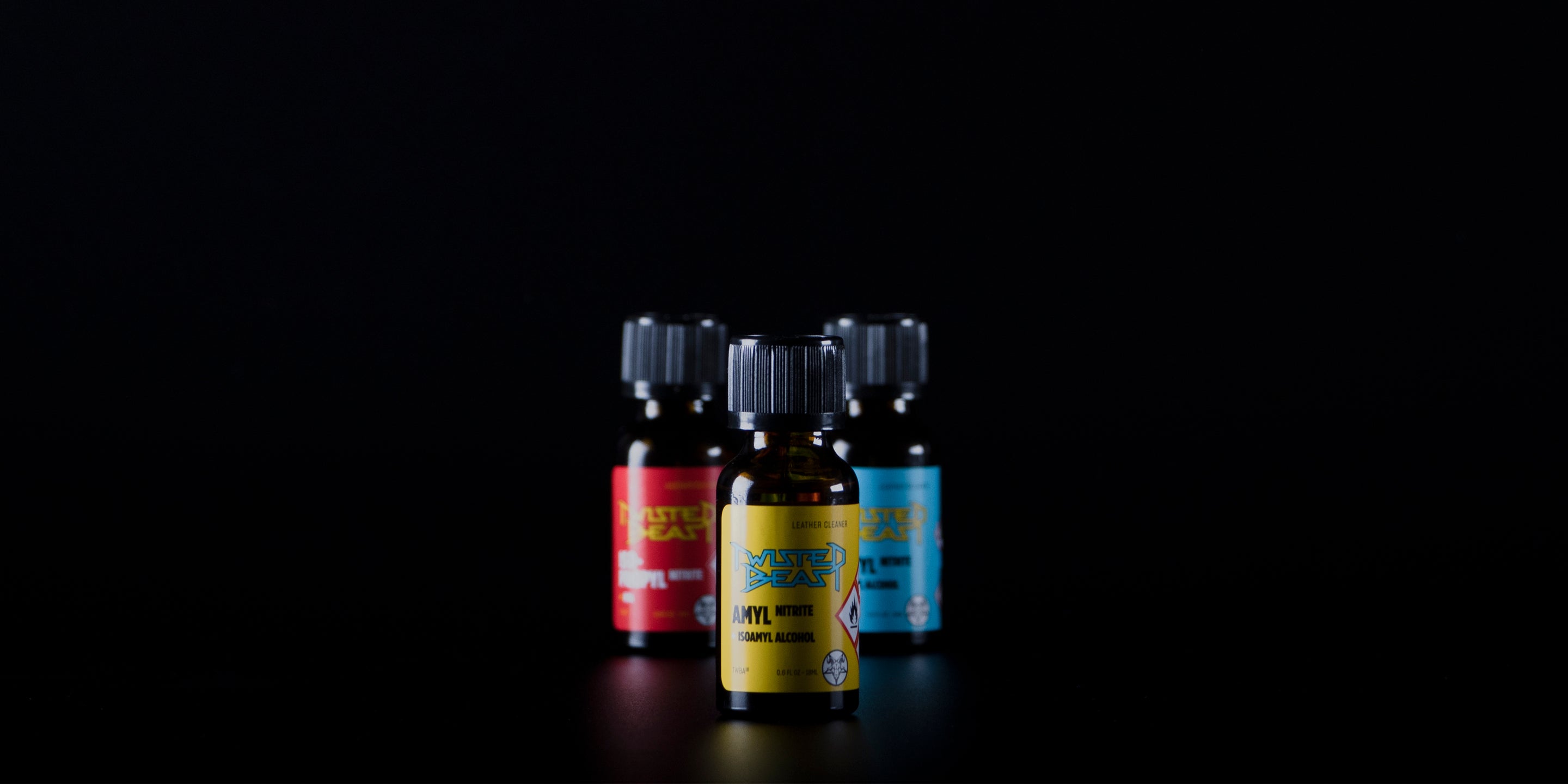 Picture of three bottles of poppers for sale